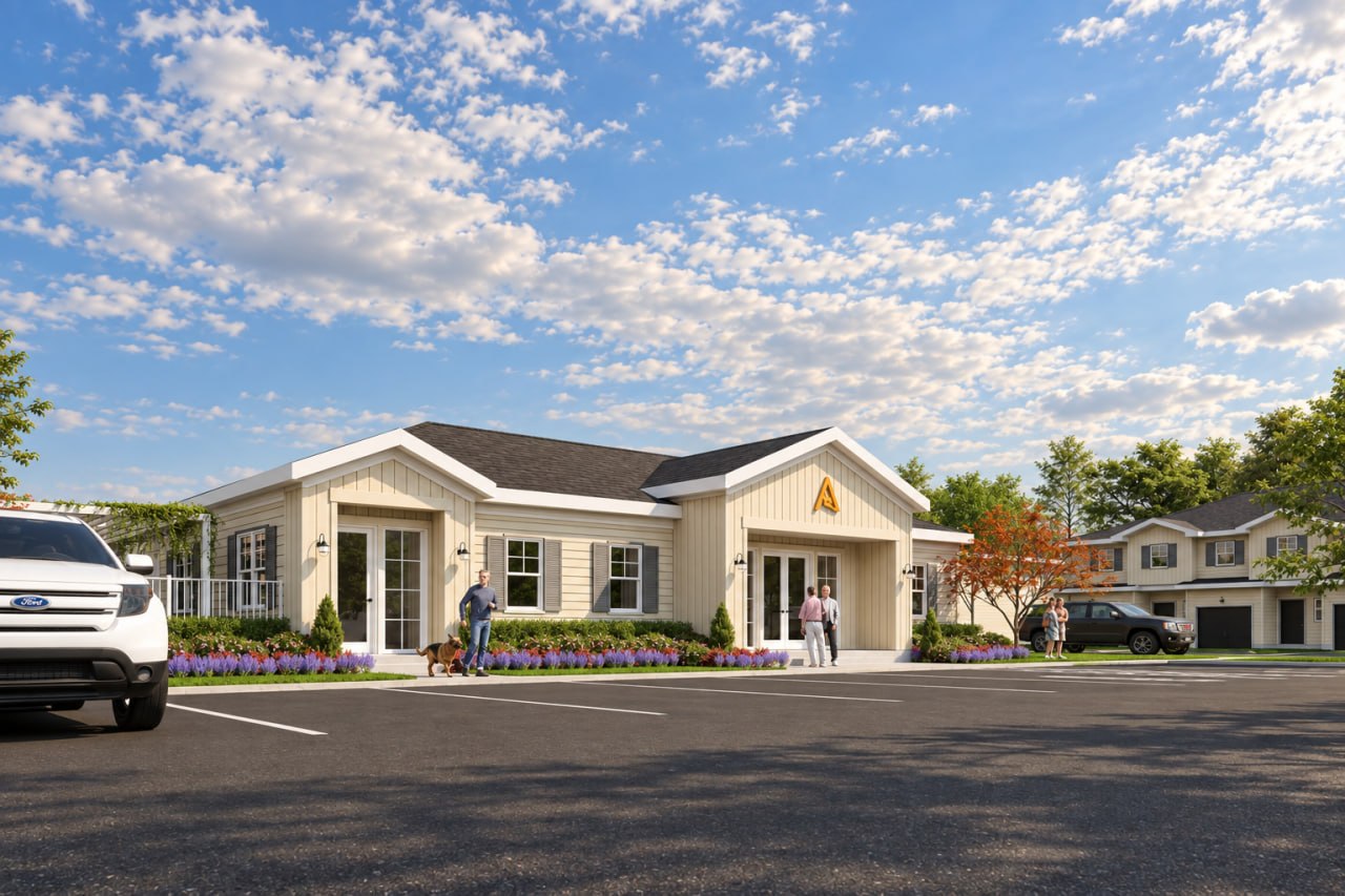 Aurora Oaks clubhouse and amenity rendering 2